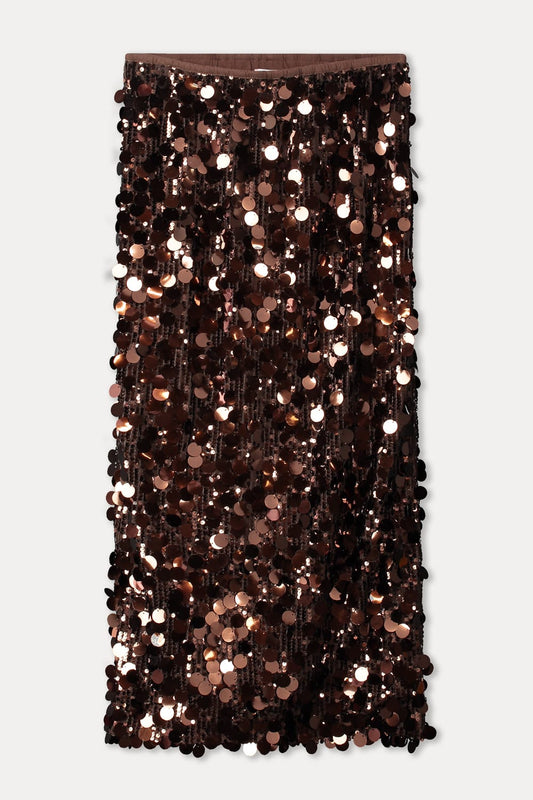POM Amsterdam Skirts JUPE - Lina Chocolate Brown