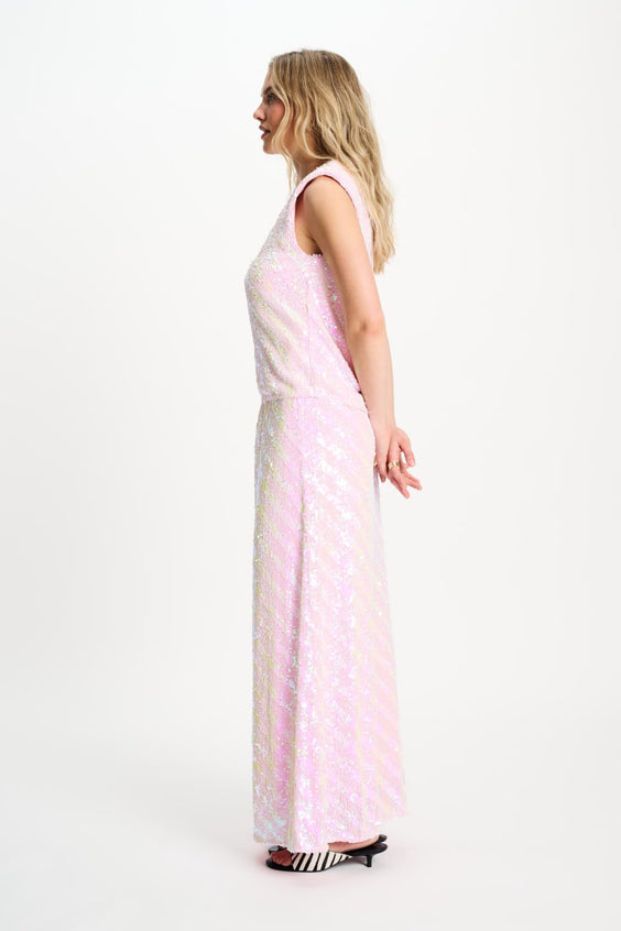 POM Amsterdam Skirts JUPE - Sequins Shell Pink