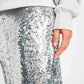 POM Amsterdam Skirts JUPE - Sequins Silver