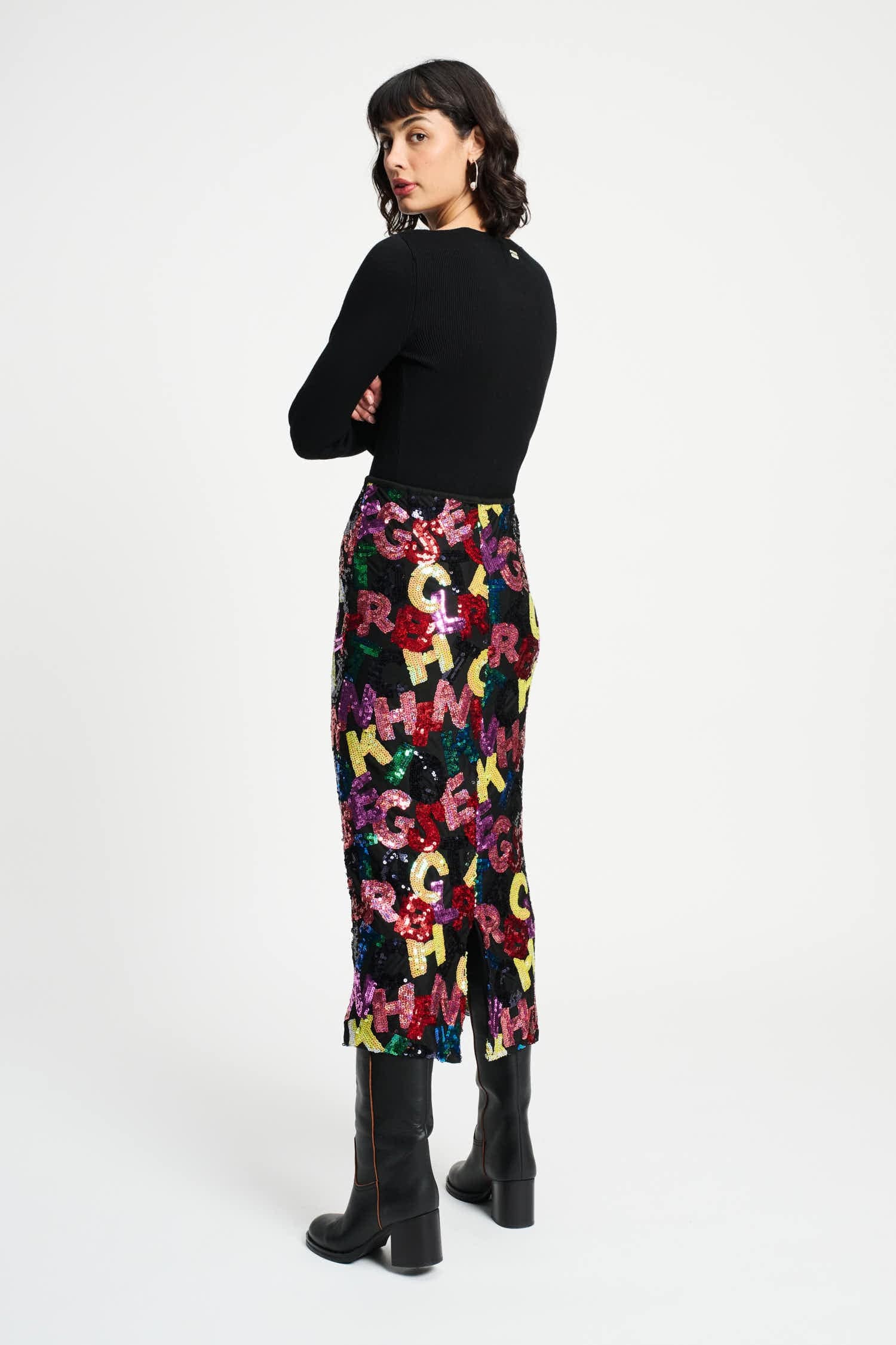 POM Amsterdam Skirts JUPE - Splashing Letters