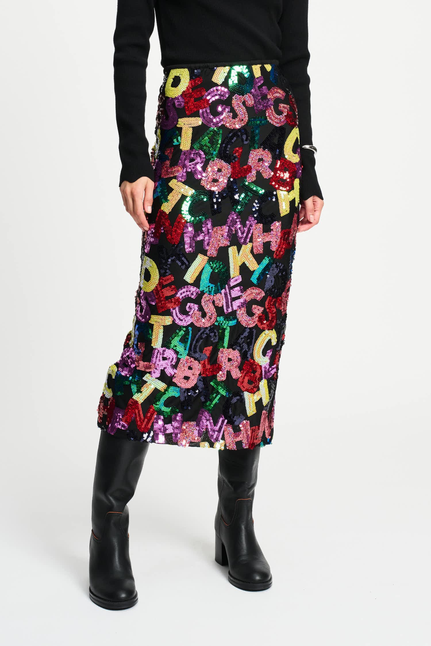 POM Amsterdam Skirts JUPE - Splashing Letters