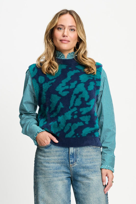 POM Amsterdam Spencers Green / 34 SPENCER - Shelly Animal Teal Green