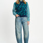 POM Amsterdam Spencers SPENCER - Shelly Animal Teal Green