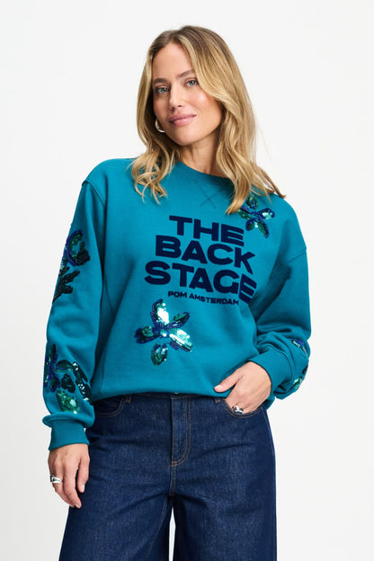 POM Amsterdam Sweaters Green / 34 SWEATER - Sascha The Backstage