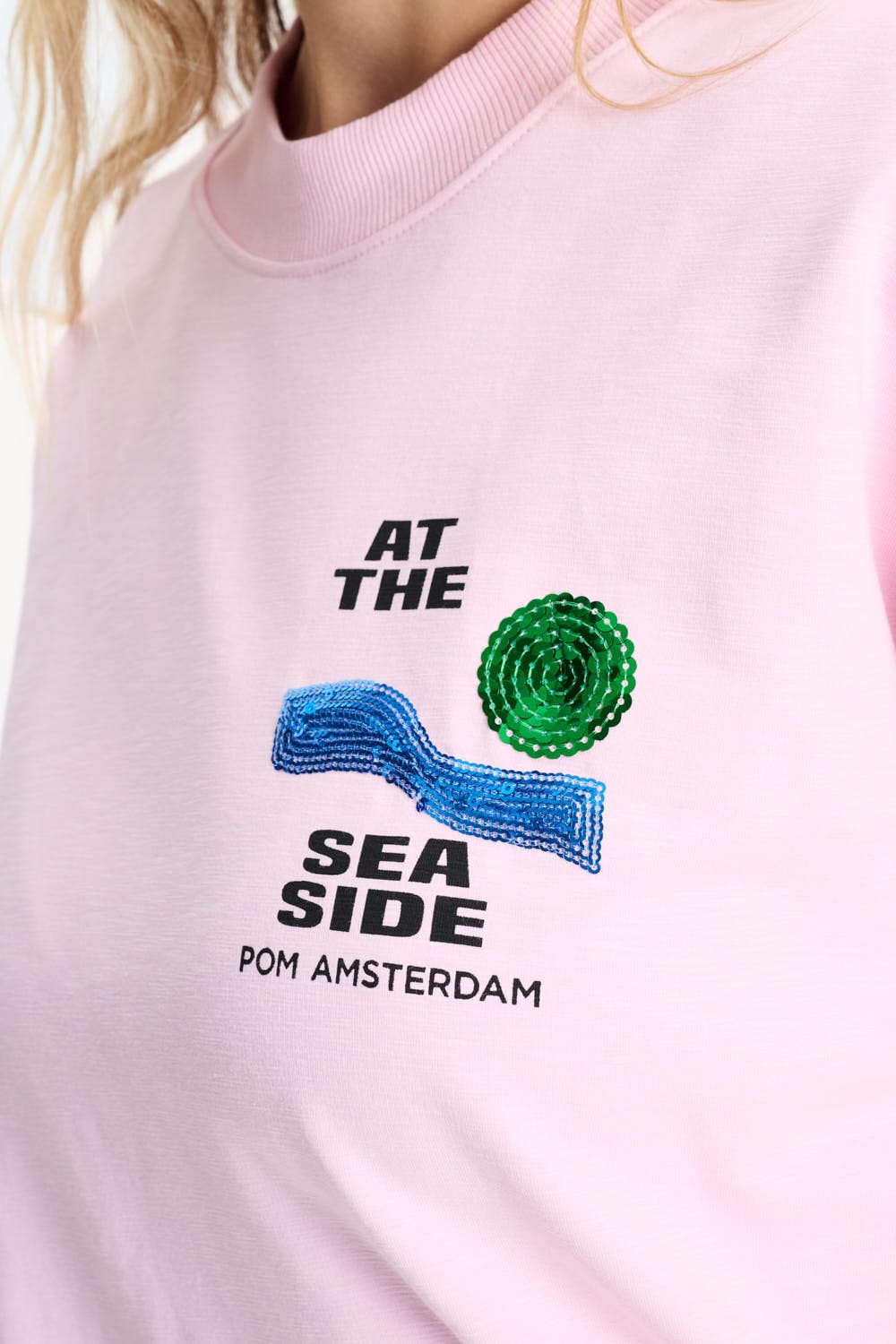 POM Amsterdam Sweaters SWEATER - At The Seaside Pink