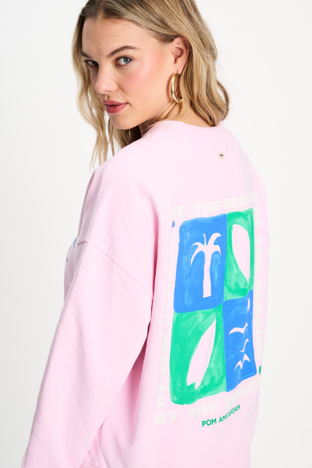 POM Amsterdam Sweaters SWEATER - At The Seaside Pink