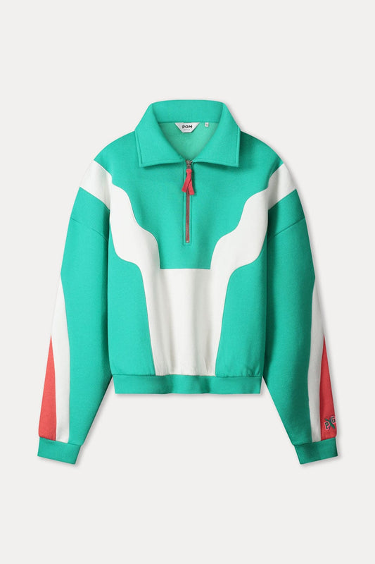 POM Amsterdam Sweaters SWEATER - Colourblock Game On