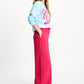POM Amsterdam Sweaters SWEATER - Getaway Crew Blue Mist