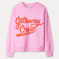 POM Amsterdam Sweaters SWEATER - Getaway Crew Pink