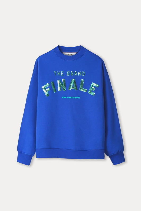 POM Amsterdam Sweaters SWEATER - Sophie The Grand Finale Cobalt Blue