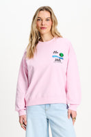 POM Amsterdam Sweaters White / 34 SWEATER - At The Seaside Pink