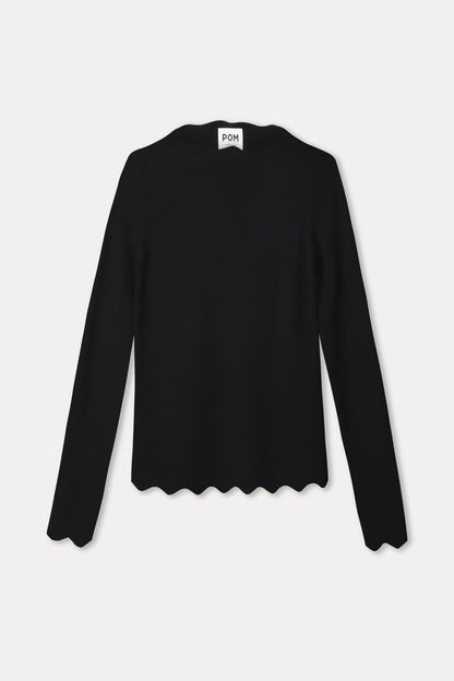 POM Amsterdam Tops Black / 34 TOP - Bodhi Black