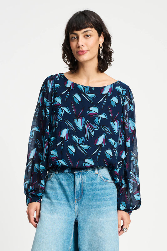 POM Amsterdam Tops Blue / 34 TOP - Dashing Nights