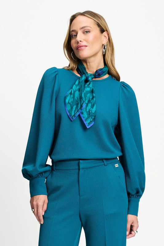 POM Amsterdam Tops Green / 34 TOP - Kae Teal Green