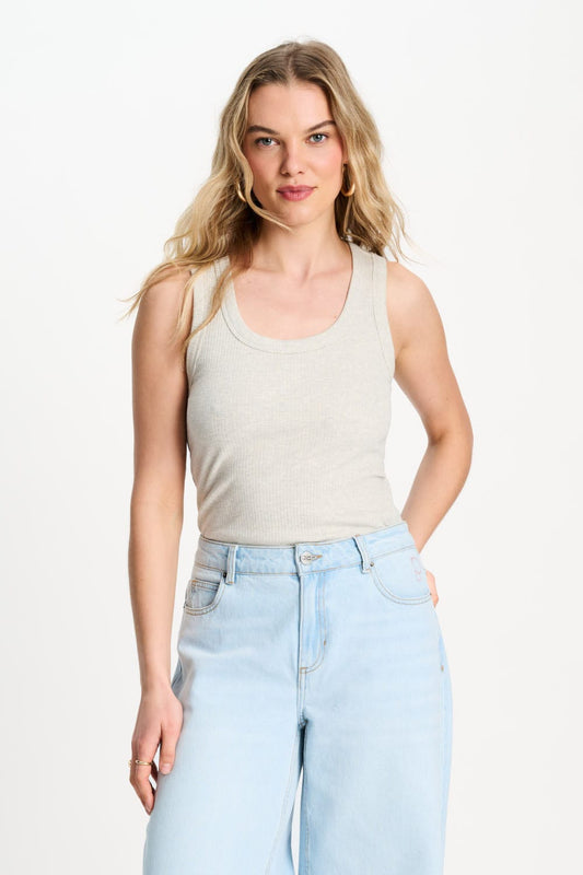 POM Amsterdam Tops Grey / 34 TOP - Rue Grey Melange