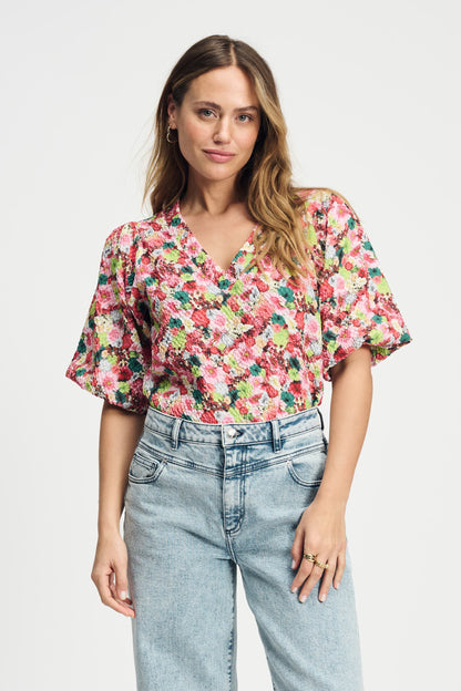 POM Amsterdam Tops Multi colour / 34 TOP - Love Bouquet