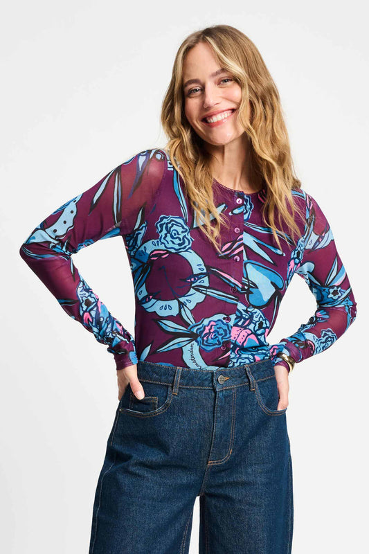 POM Amsterdam Tops Purple / 34 TOP - Mystic Dinner