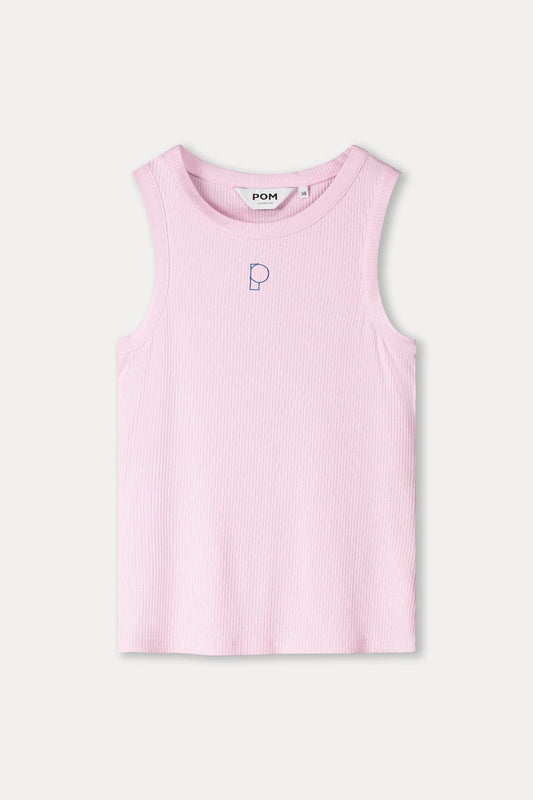 POM Amsterdam Tops TANKTOP - Rib Shell Pink