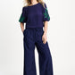 POM Amsterdam Tops TOP - Beach Vibes Tape Night Blue