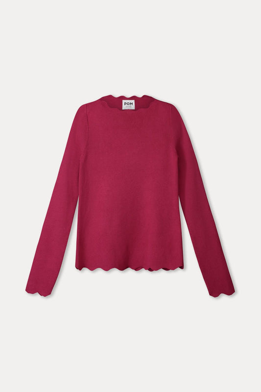 POM Amsterdam Tops TOP - Bodhi Burgundy Red
