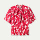 POM Amsterdam Tops TOP - Crinkle Bubble Bloom Red