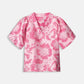 POM Amsterdam Tops TOP - Floral Jacquard Raspberry