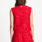 POM Amsterdam Tops TOP - Lace Bloom Red
