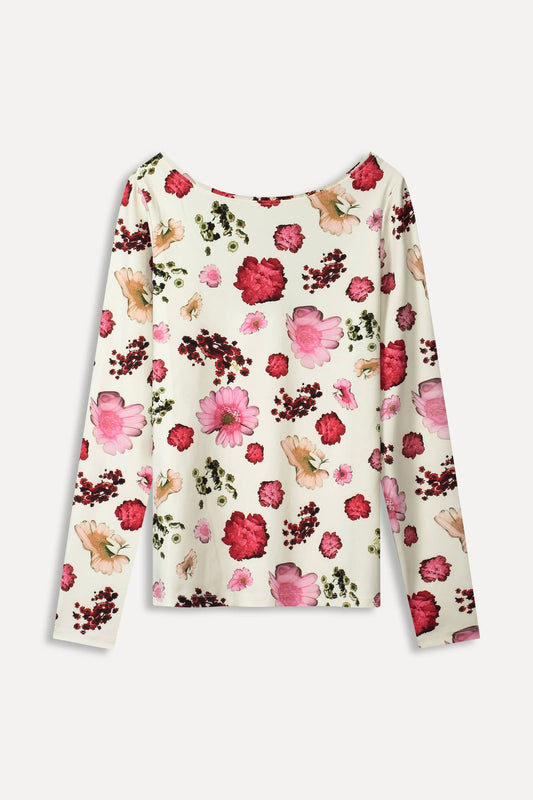 POM Amsterdam Tops TOP - Loa Bouquet Cream