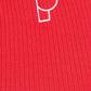 POM Amsterdam Tops TOP - Rib Bloom Red