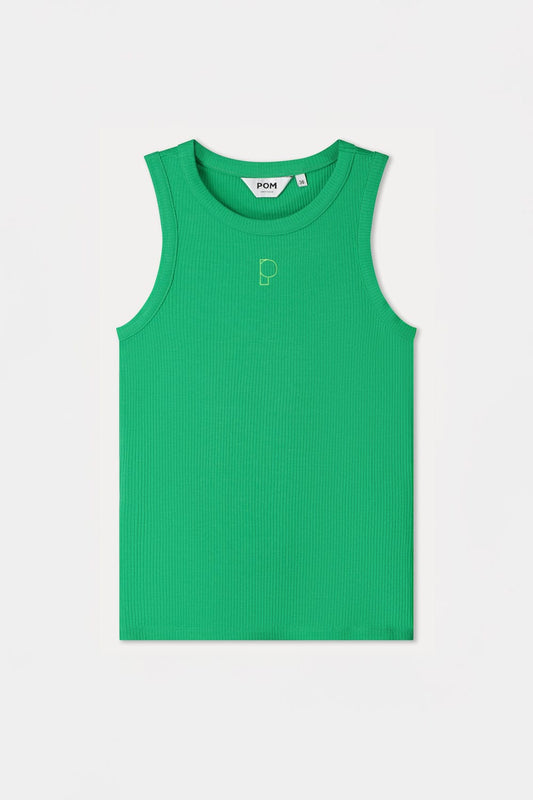 POM Amsterdam Tops TOP - Rib Palm Green