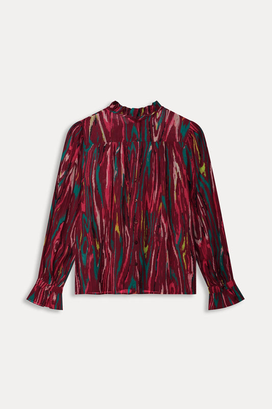 POM Amsterdam Tops TOP - Woody Burgundy Red