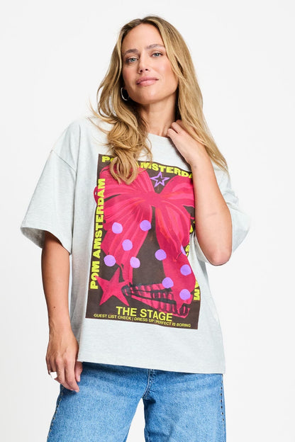POM Amsterdam Tshirts Grey / 34 T-SHIRT - Tess The Stage