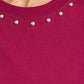 POM Amsterdam Tshirts T-SHIRT - Taylor Burgundy Red