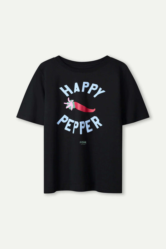 POM Amsterdam Tshirts TSHIRT - Garden Pepper