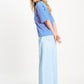POM Amsterdam Tshirts TSHIRT - Stripe Blue Pink