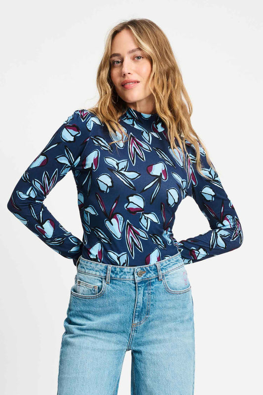 POM Amsterdam Turtlenecks Blue / 34 TURTLENECK - Dashing Nights