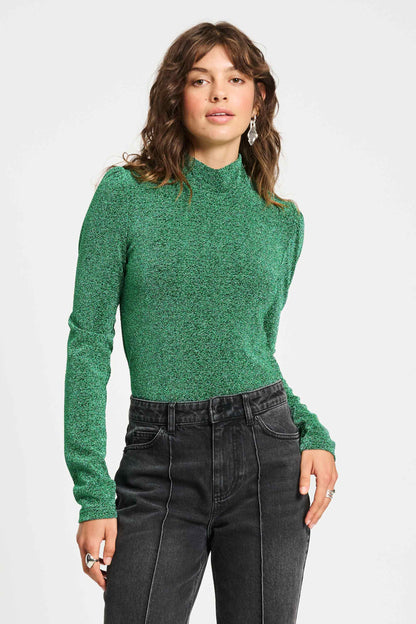 POM Amsterdam Turtlenecks Green / 34 TURTLENECK - Glitter Pine Green