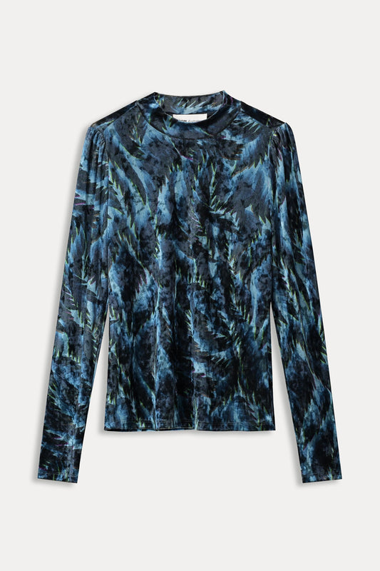 POM Amsterdam Turtlenecks TOP - Feathers Blue