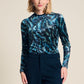 POM Amsterdam Turtlenecks TOP - Feathers Blue