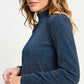 POM Amsterdam Turtlenecks TURTLENECK - Glitter Dawn Blue