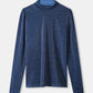 POM Amsterdam Turtlenecks TURTLENECK - Glitter Dawn Blue