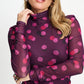POM Amsterdam Turtlenecks TURTLENECK - Romi Mesh Disco Dots