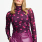 POM Amsterdam Turtlenecks TURTLENECK - Romi Mesh Disco Dots